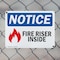 Signmission Fire Riser Inside OSHA Notice Sign, Plastic, 14in W x 10in L, 2PK OS-2PACK-NS-P-1014-L-12649 - alternate 6
